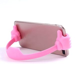 Novelty phone holders in quirky shapes