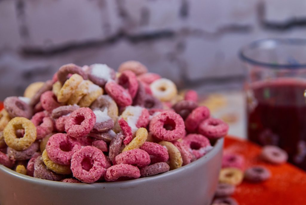 Sugary breakfast cereals